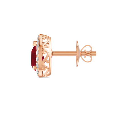 18 K Rose Gold Ruby