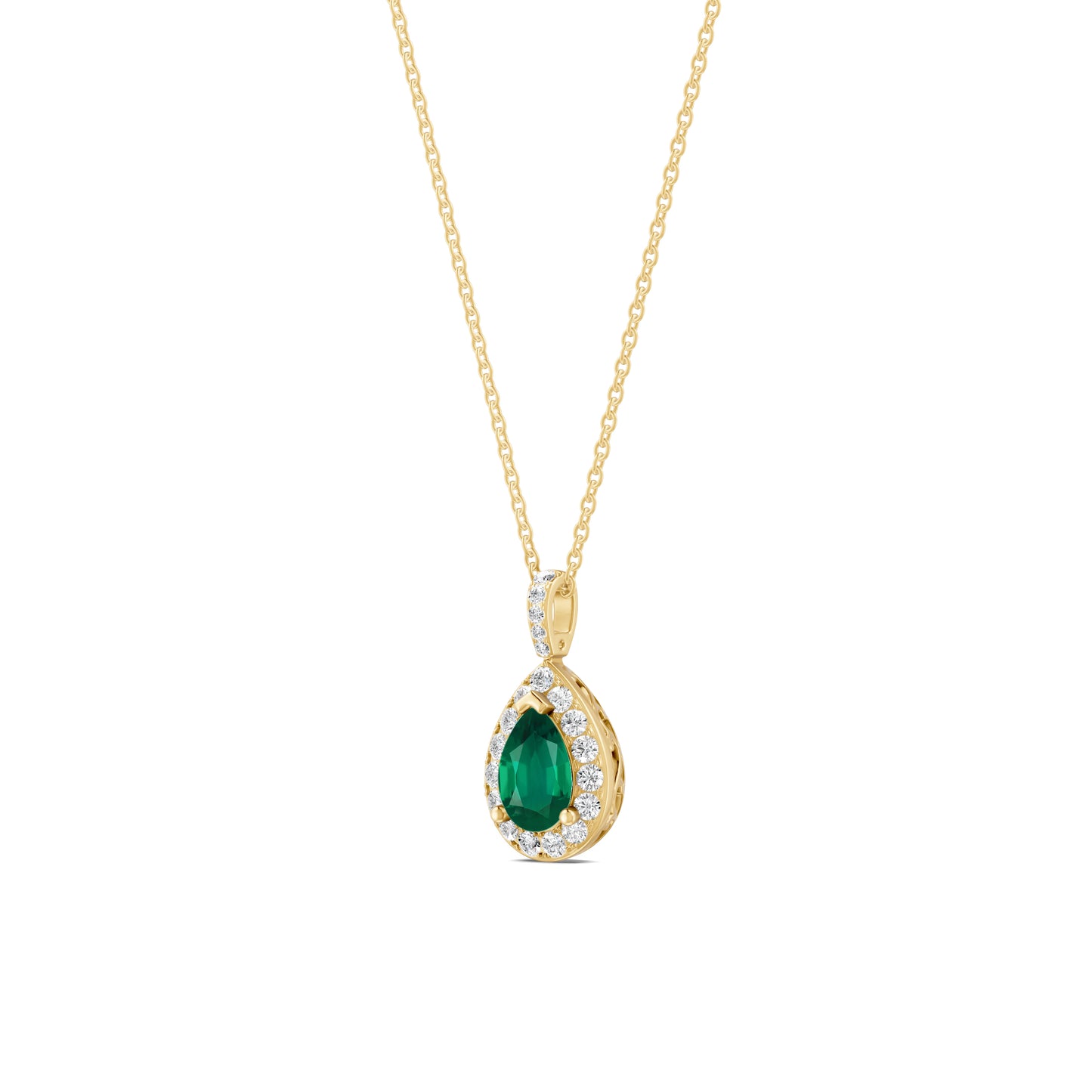 18 K Yellow Gold Emerald