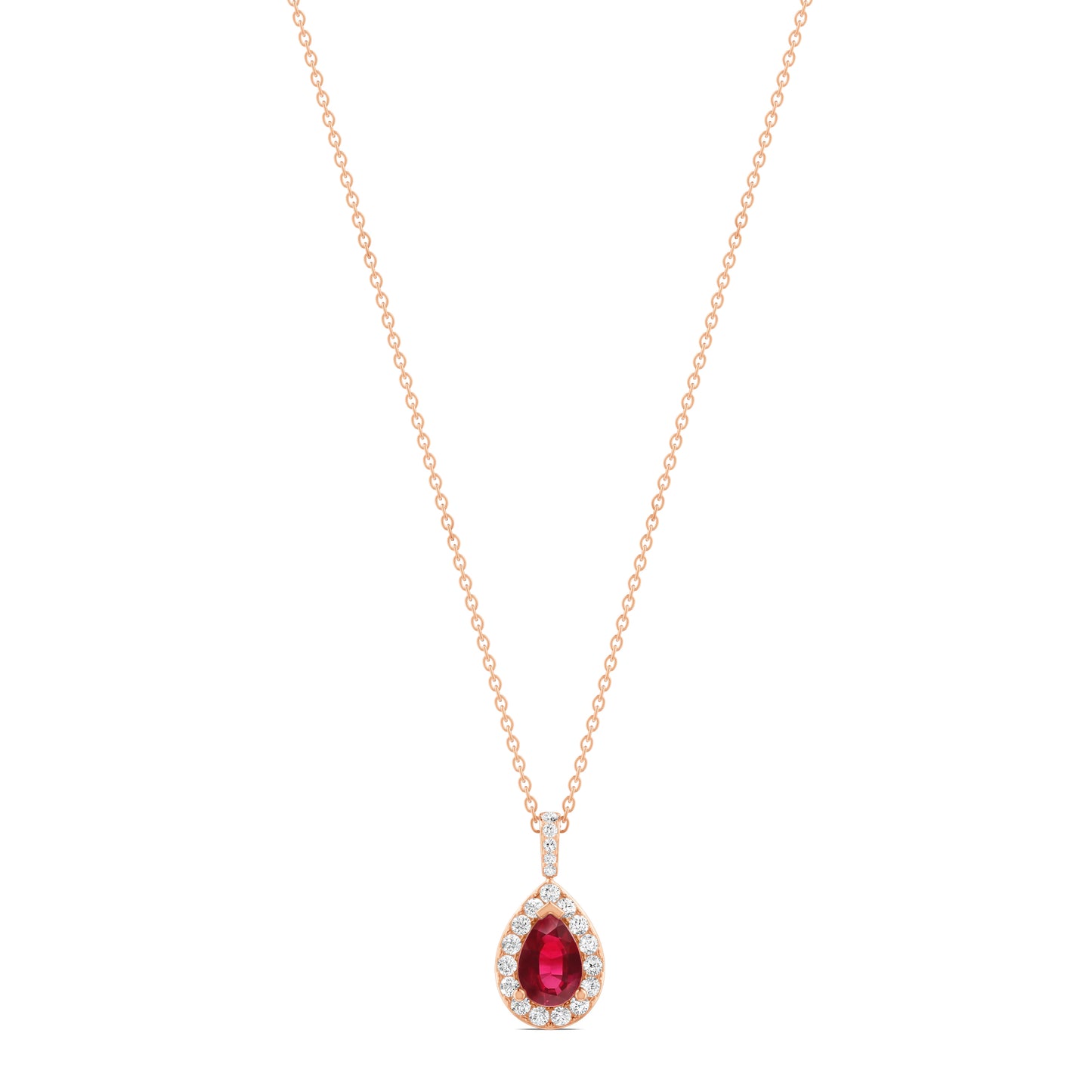 18 K Rose Gold Ruby