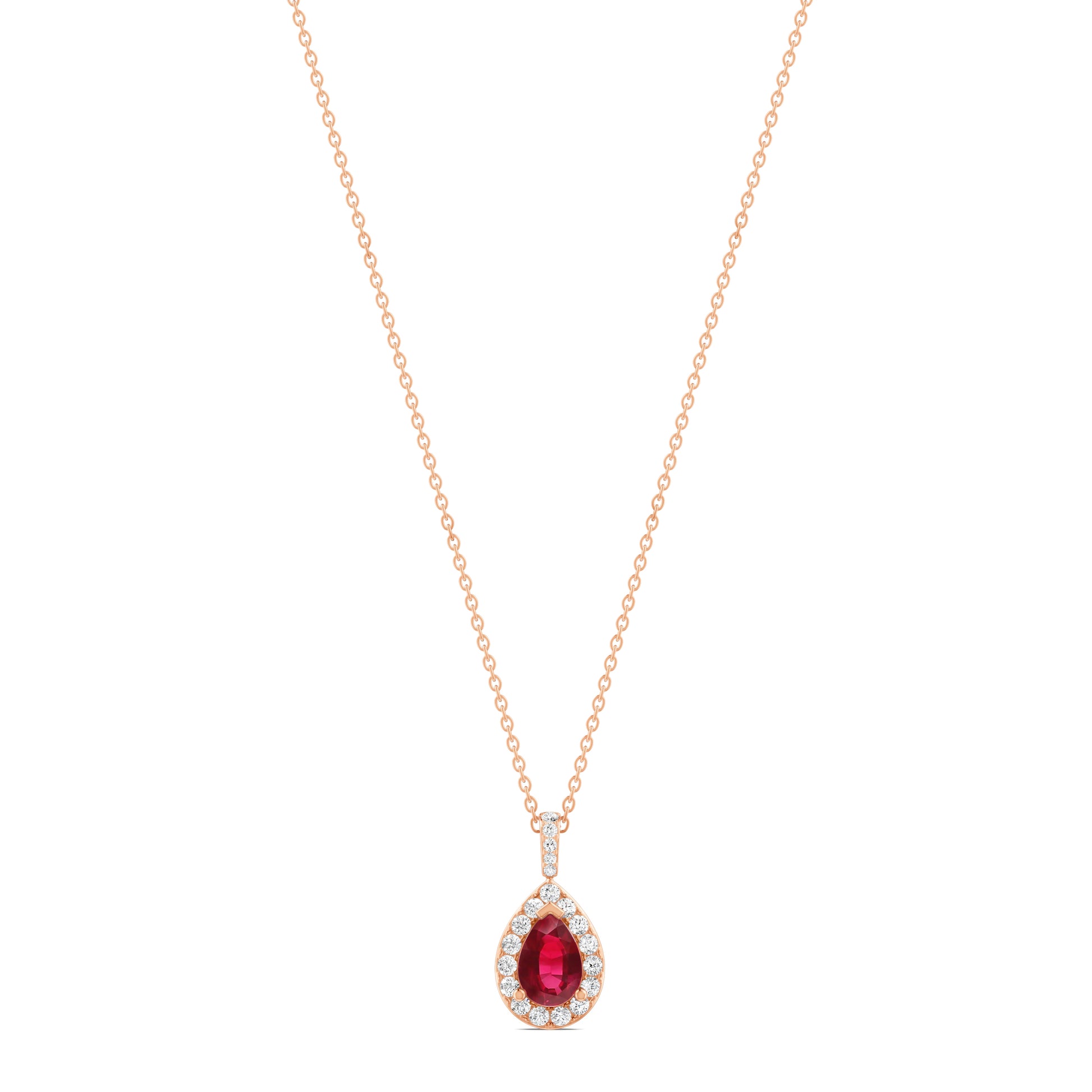 18 K Rose Gold Ruby