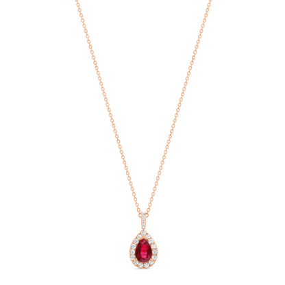 18 K Rose Gold Ruby