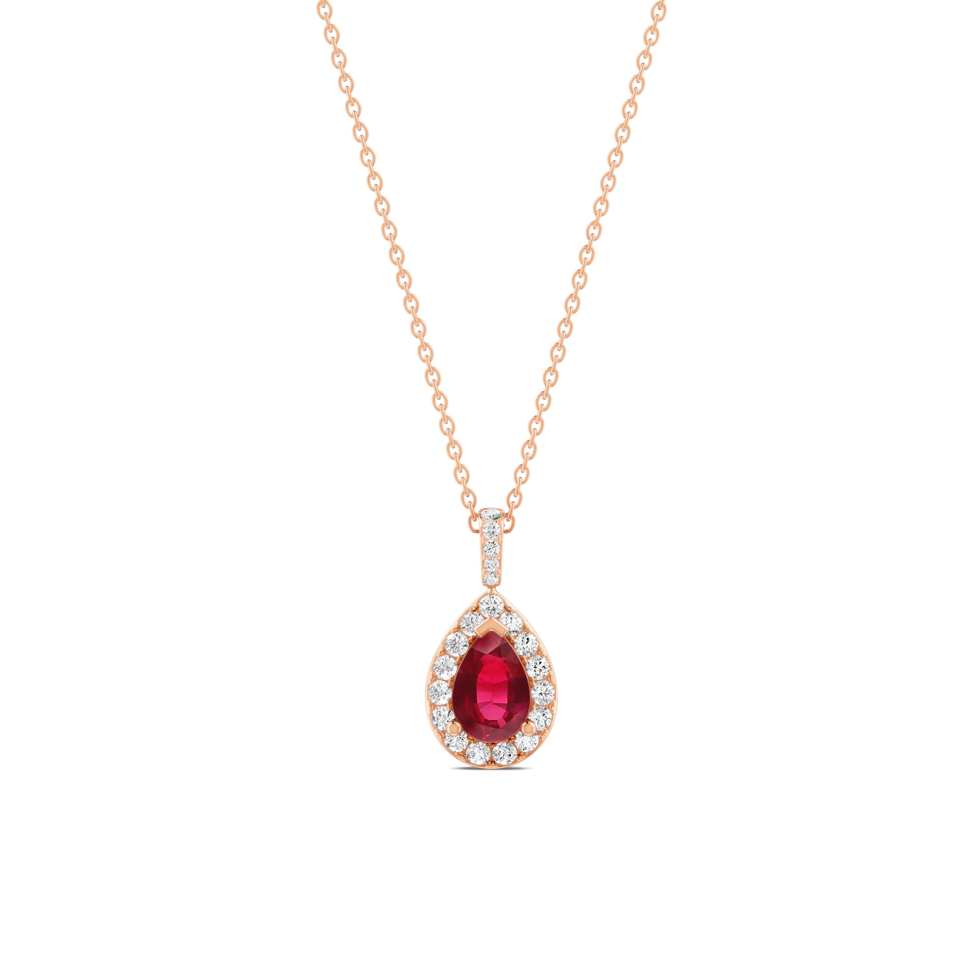 18 K Rose Gold Ruby