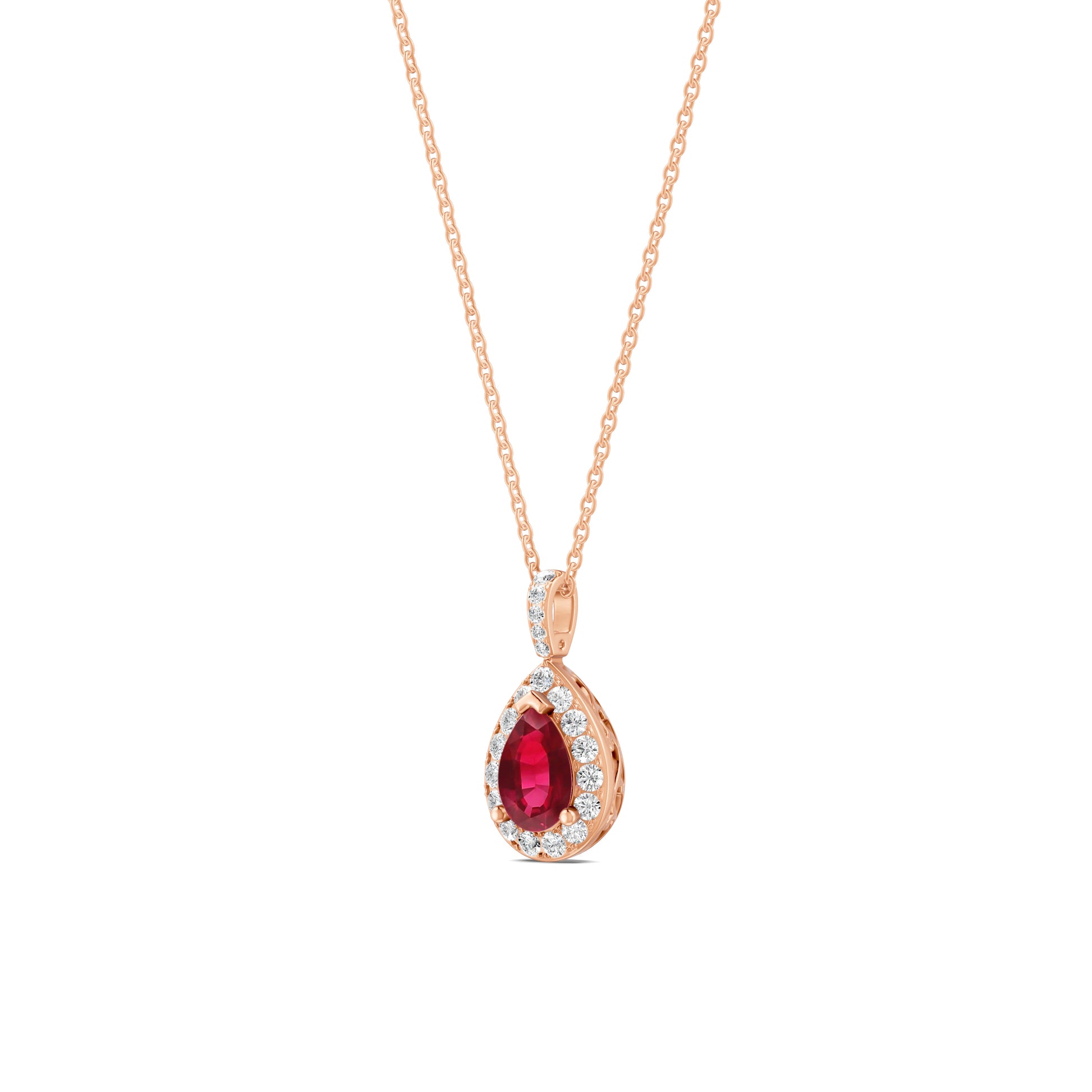 18 K Rose Gold Ruby