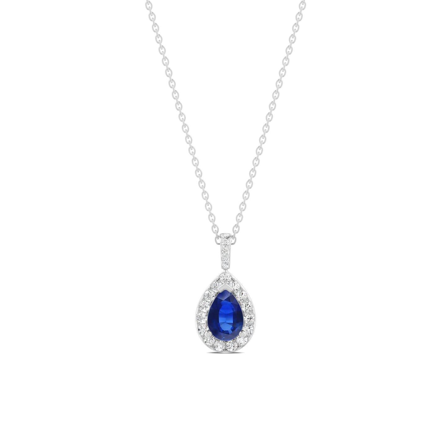 18 K White Gold Sapphire