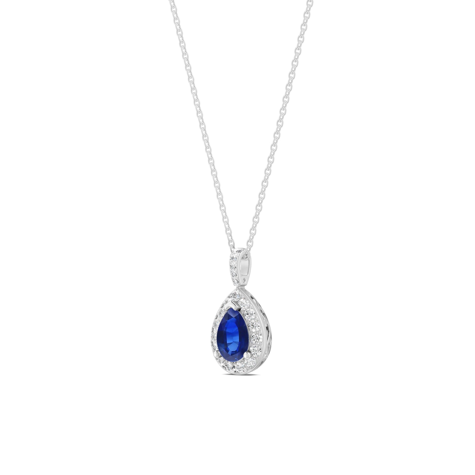 18 K White Gold Sapphire