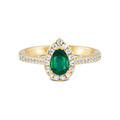 18 K Yellow Gold Emerald