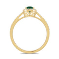18 K Yellow Gold Emerald