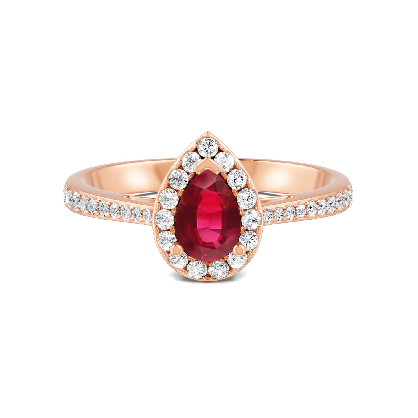 18 K Rose Gold Ruby