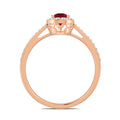 18 K Rose Gold Ruby