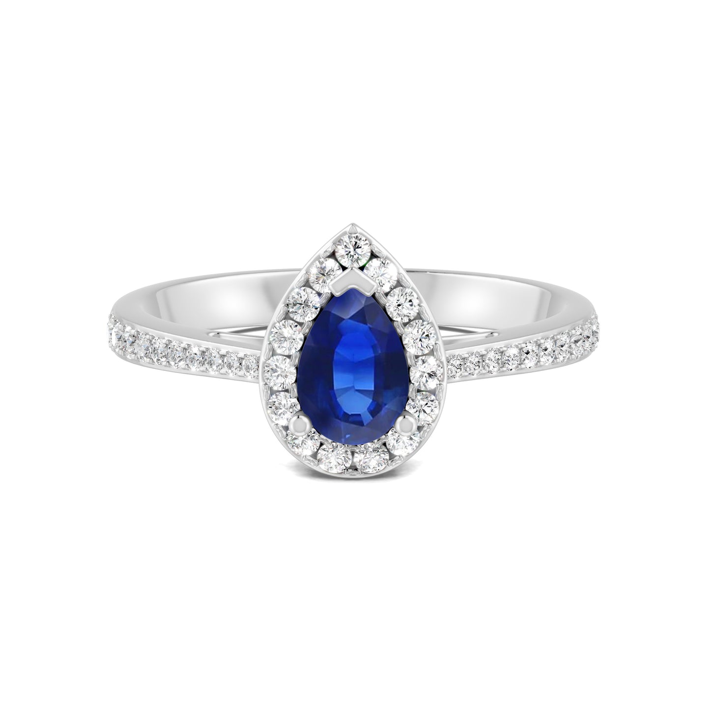 18 K White Gold Sapphire