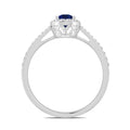 18 K White Gold Sapphire