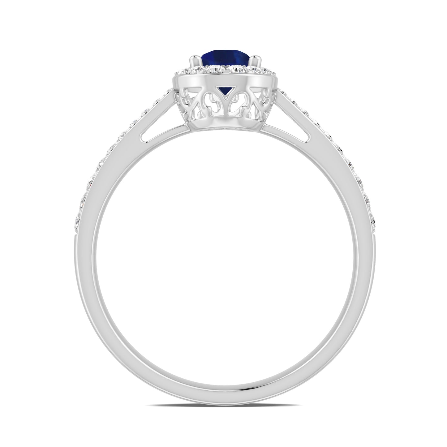 18 K White Gold Sapphire