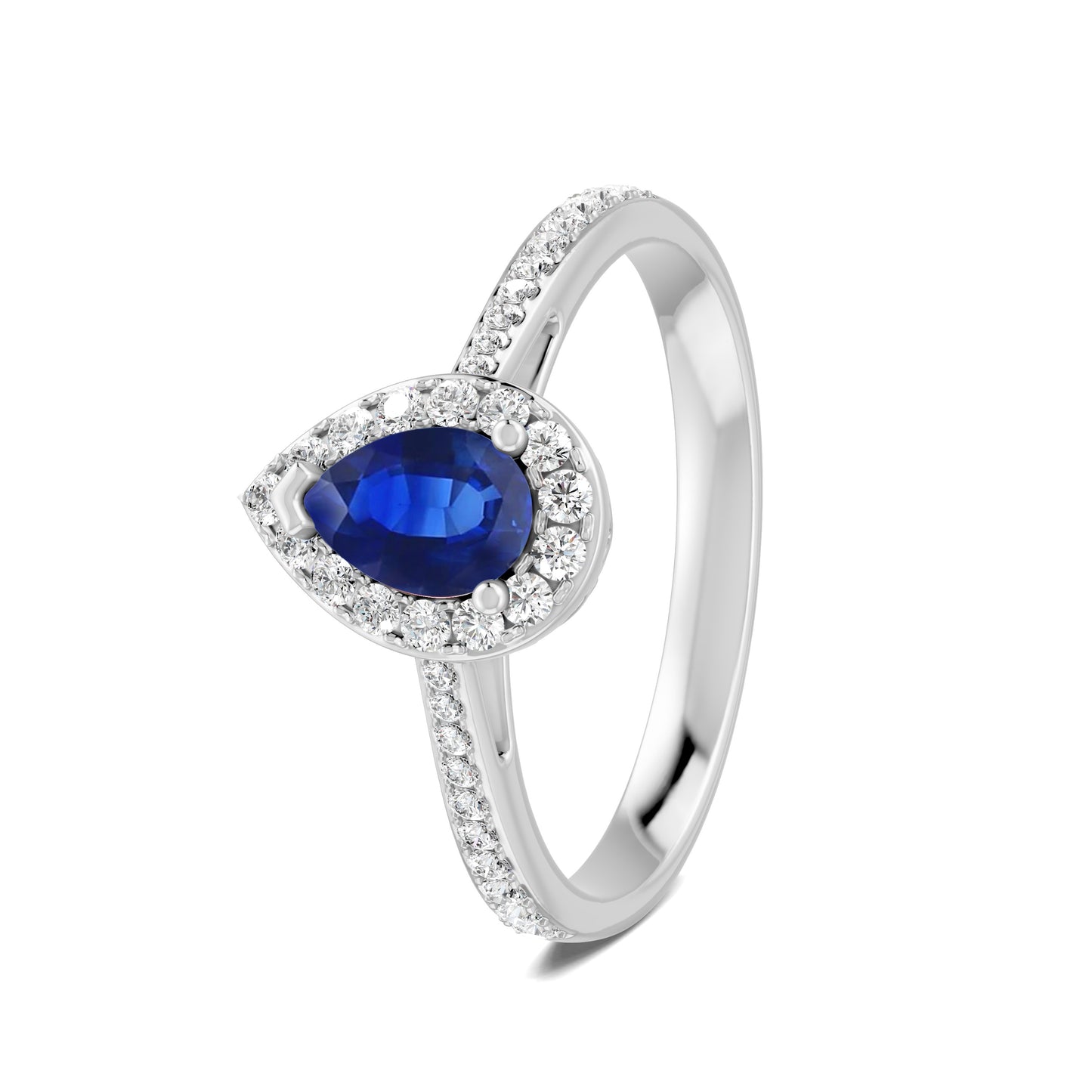 18 K White Gold Sapphire