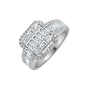 18 K White Gold