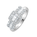 18 K White Gold