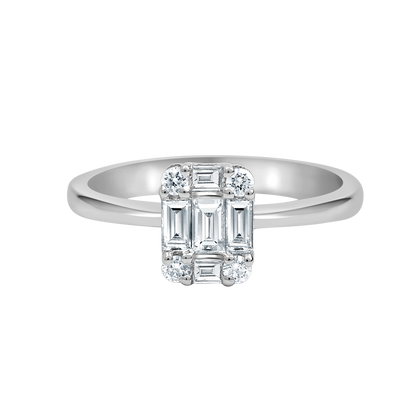 18 K White Gold