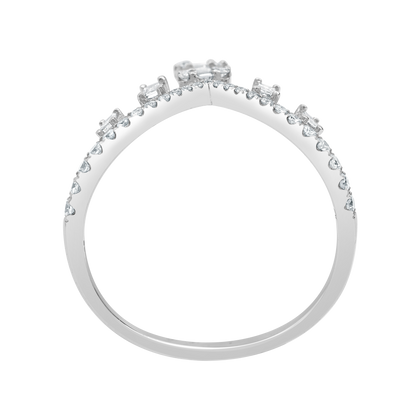 18 K White Gold