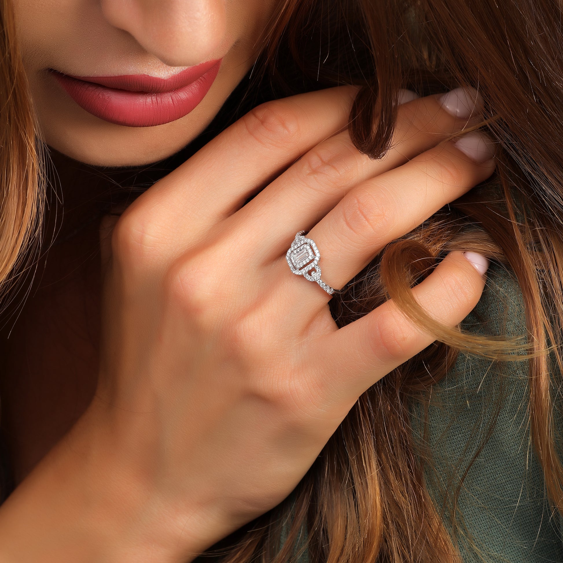 18 K White Gold