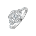 18 K White Gold