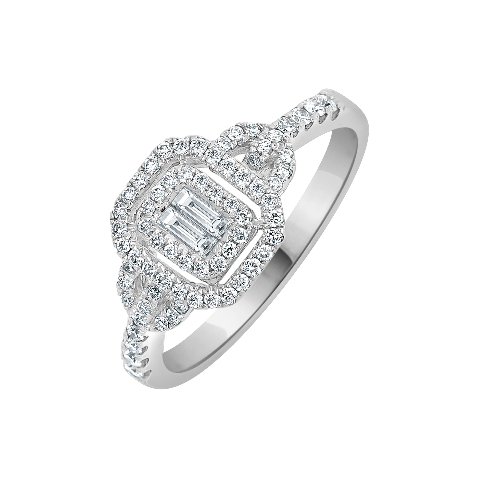 18 K White Gold