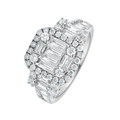 18 K White Gold