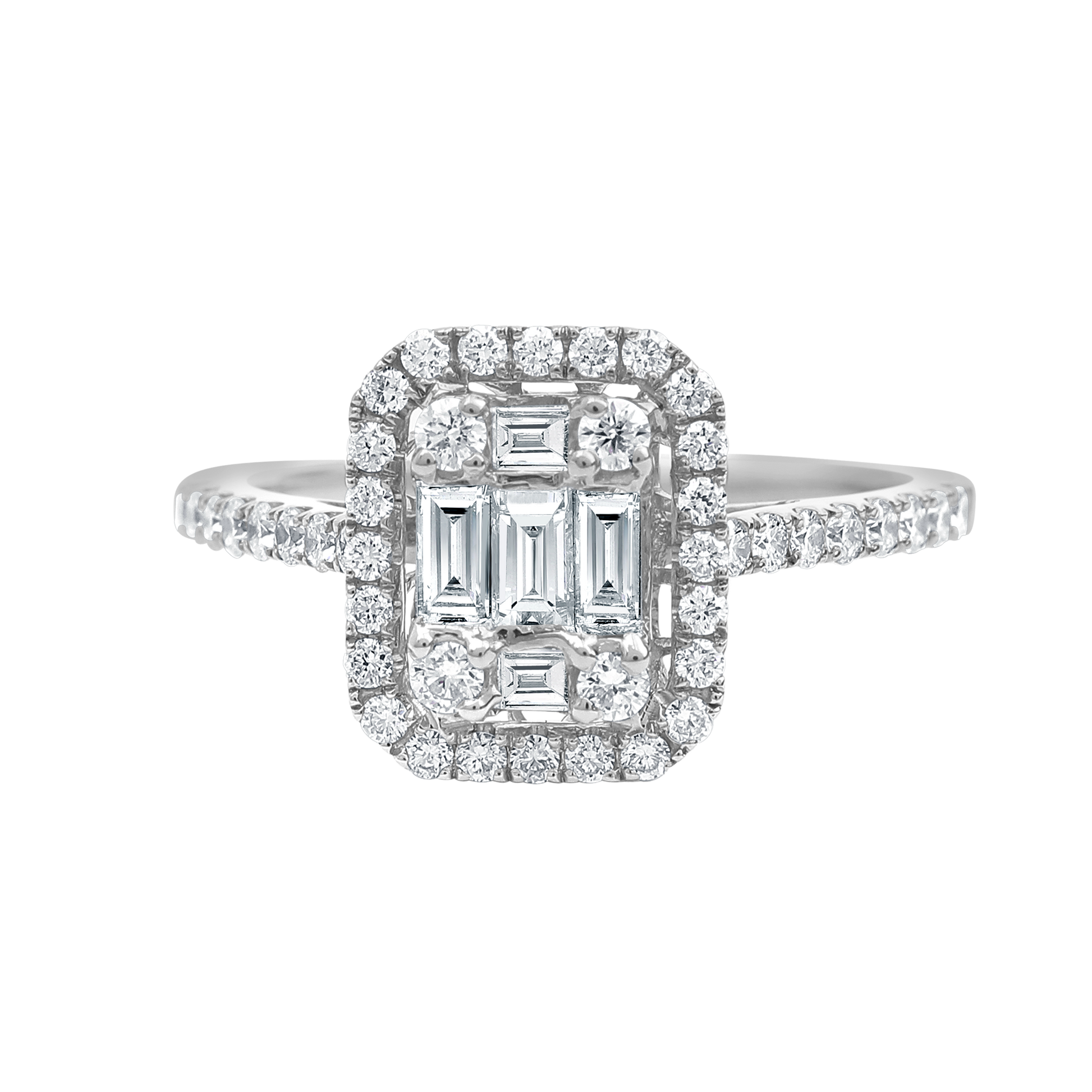 18 K White Gold