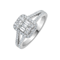 18 K White Gold