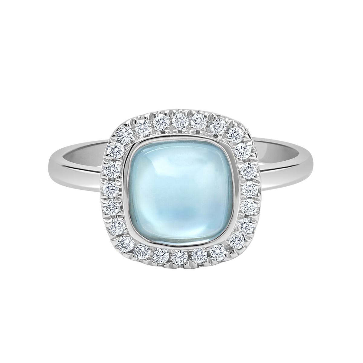 18 K White Gold Londonbluetopaz