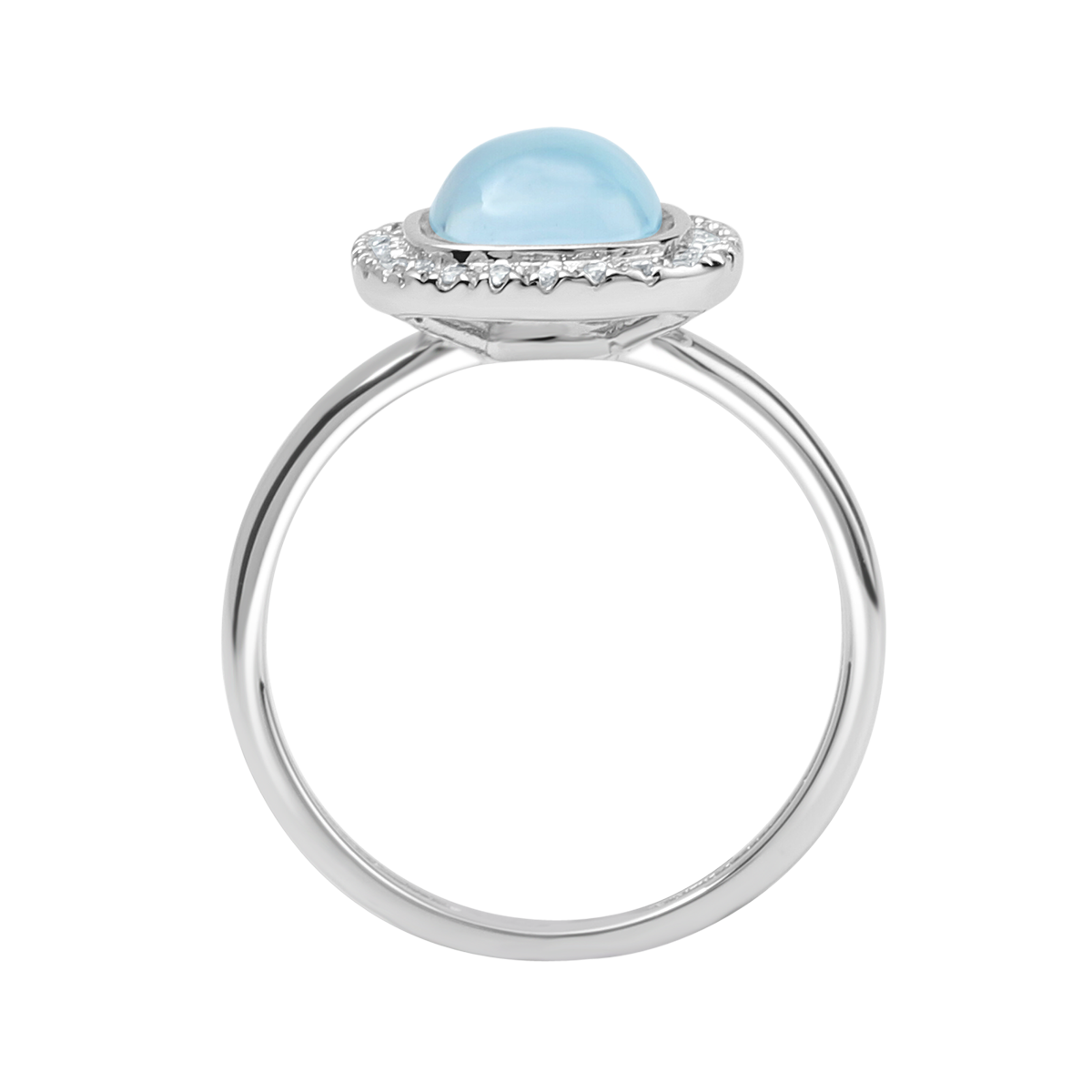 18 K White Gold Londonbluetopaz
