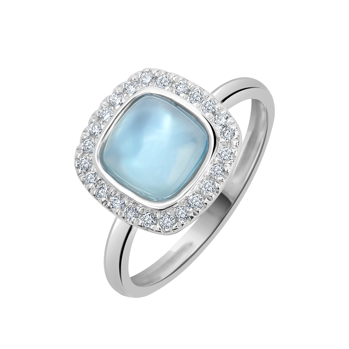 18 K White Gold Londonbluetopaz