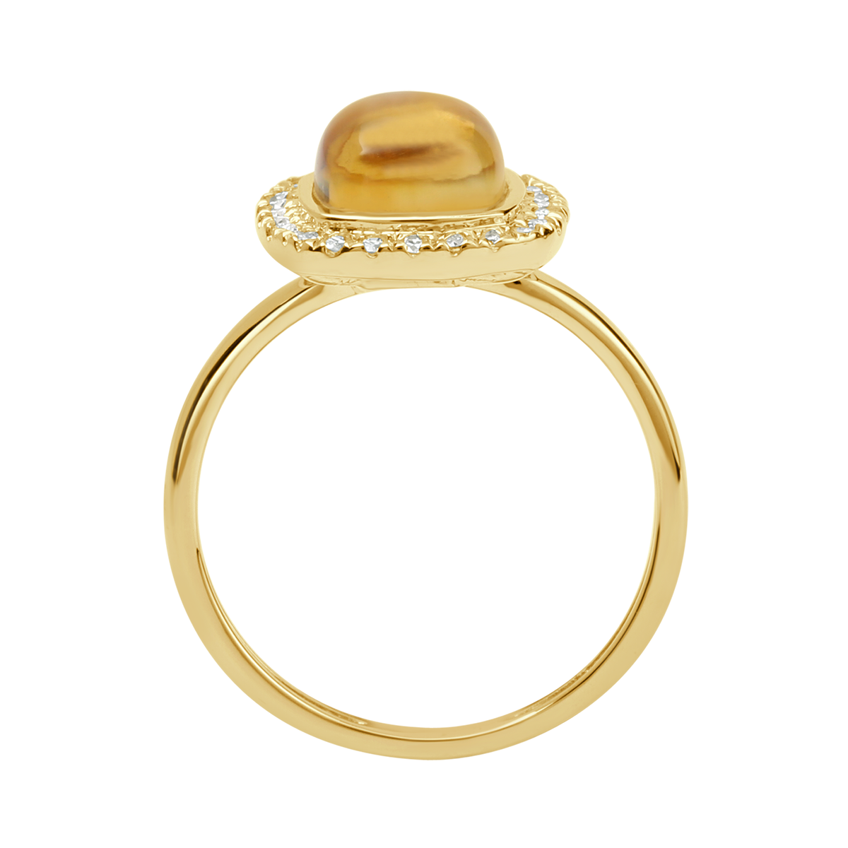 18 K Yellow Gold Citrine