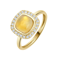 18 K Yellow Gold Citrine