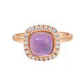 18 K Rose Gold Amethyst