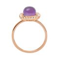 18 K Rose Gold Amethyst