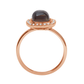 18 K Rose Gold SmoKyquartz