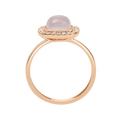 18 K Rose Gold Rosequartz