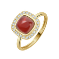 18 K Yellow Gold Garnet