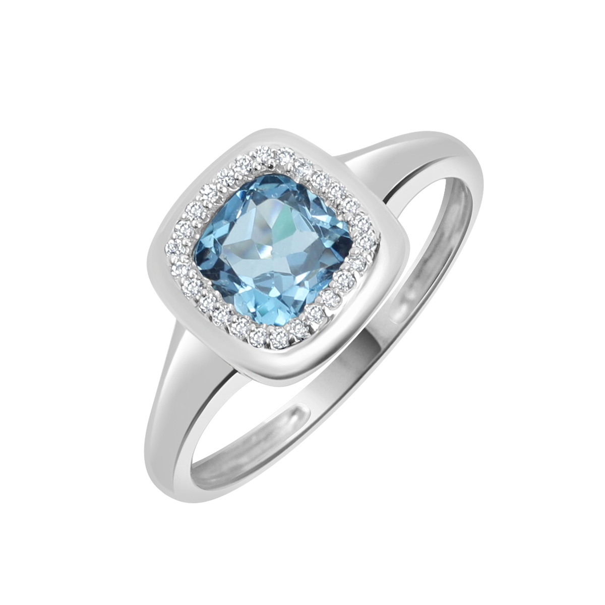 18 K White Gold Londonbluetopaz