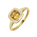 18 K Yellow Gold Citrine
