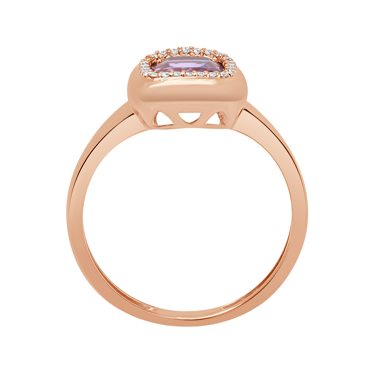 18 K Rose Gold Amethyst