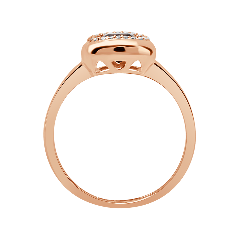 18 K Rose Gold SmoKyquartz