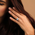 18 K White Gold Skybluetopaz