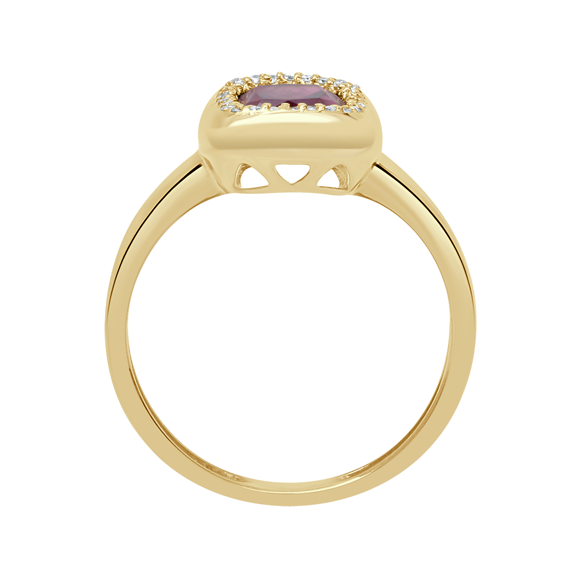 18 K Yellow Gold Garnet