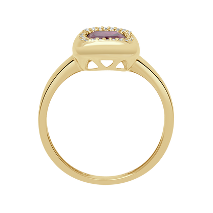 18 K Yellow Gold Garnet