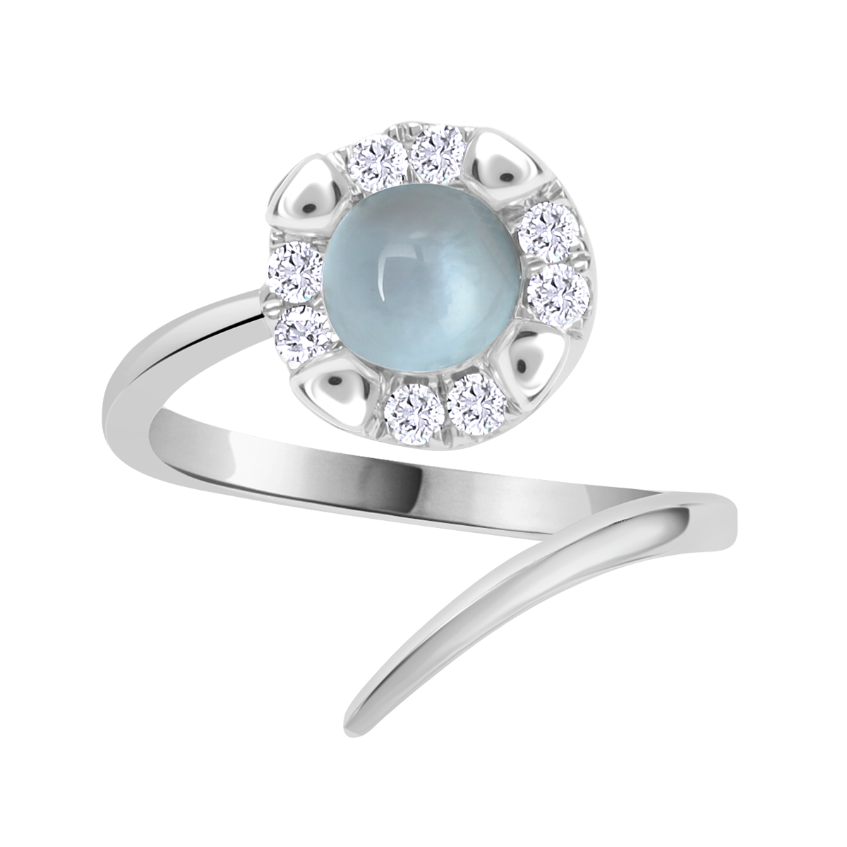 18 K White Gold Londonbluetopaz