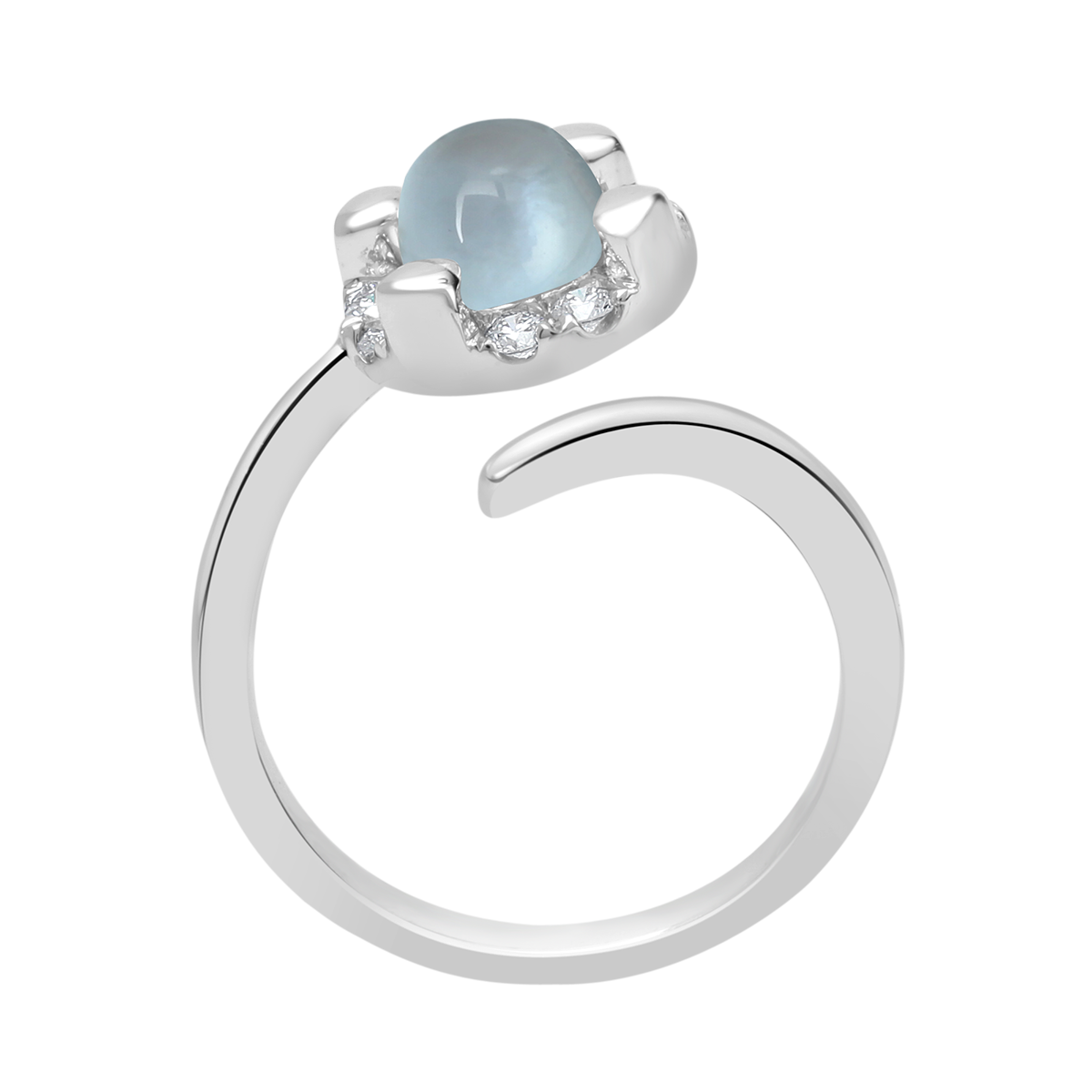 18 K White Gold Londonbluetopaz
