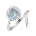 18 K White Gold Londonbluetopaz