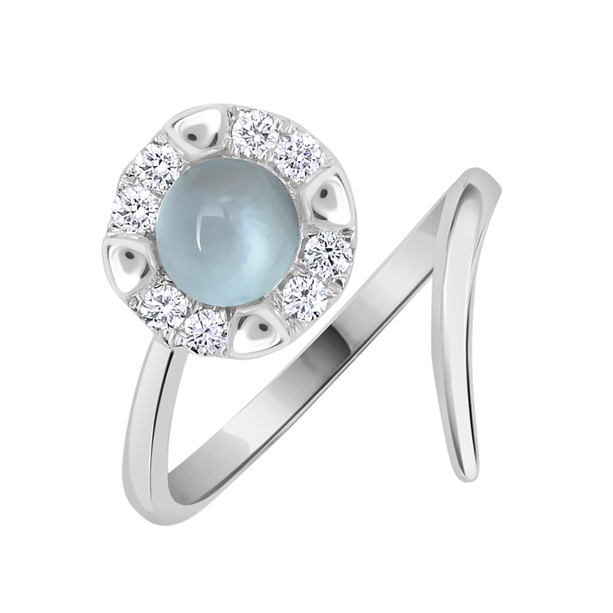 18 K White Gold Londonbluetopaz