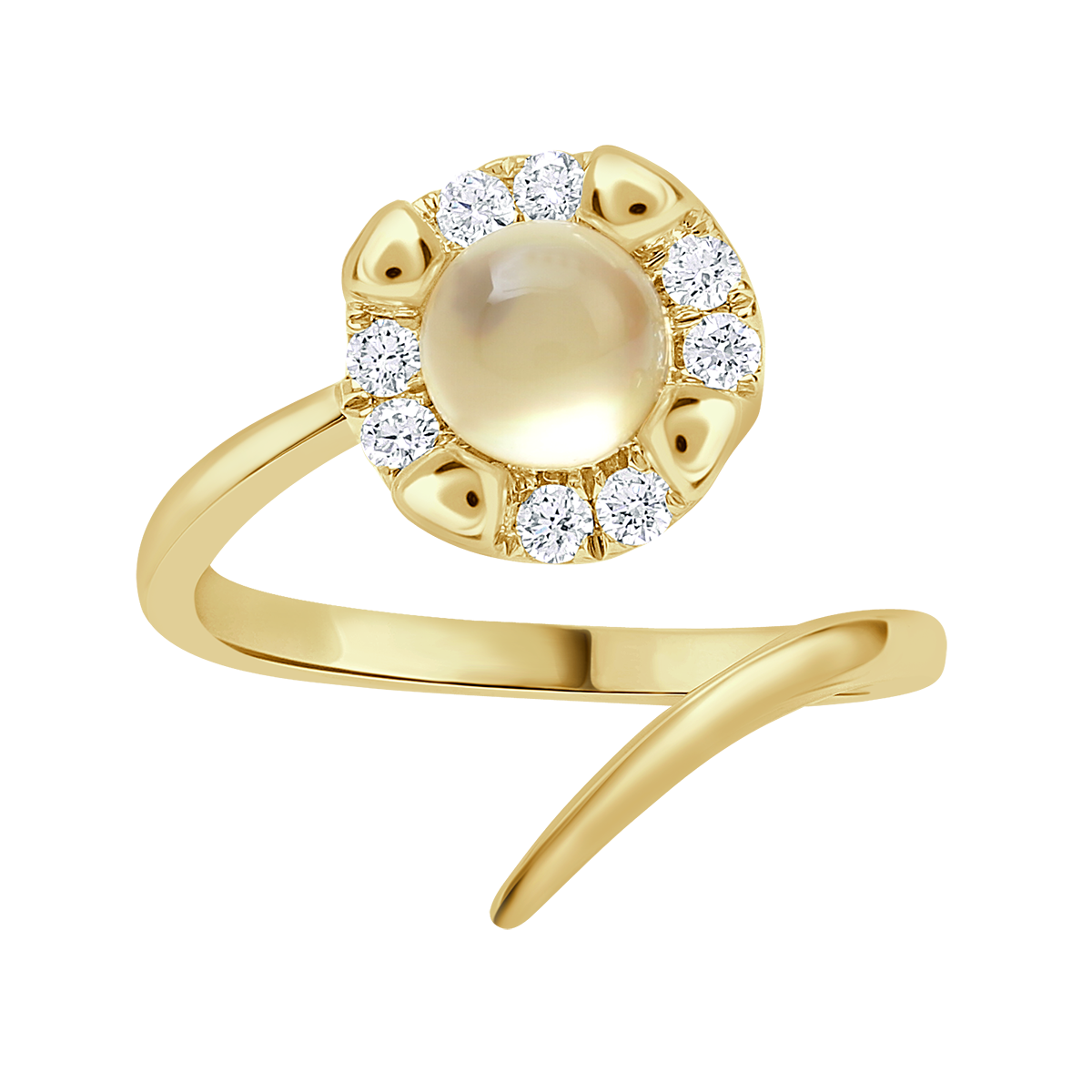 18 K Yellow Gold Citrine