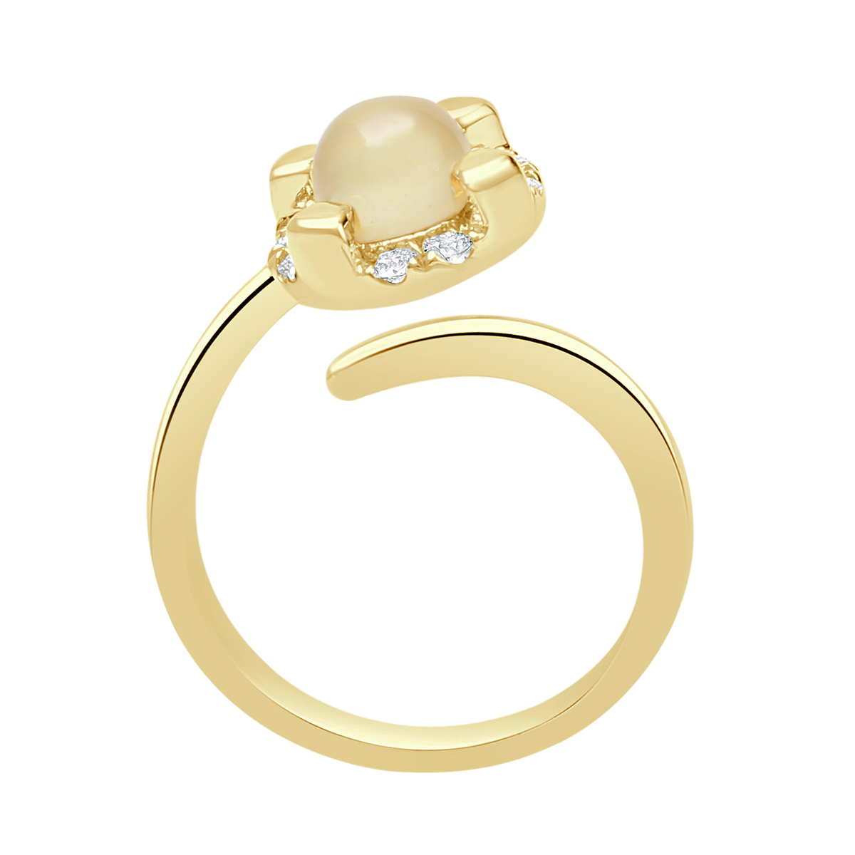 18 K Yellow Gold Citrine